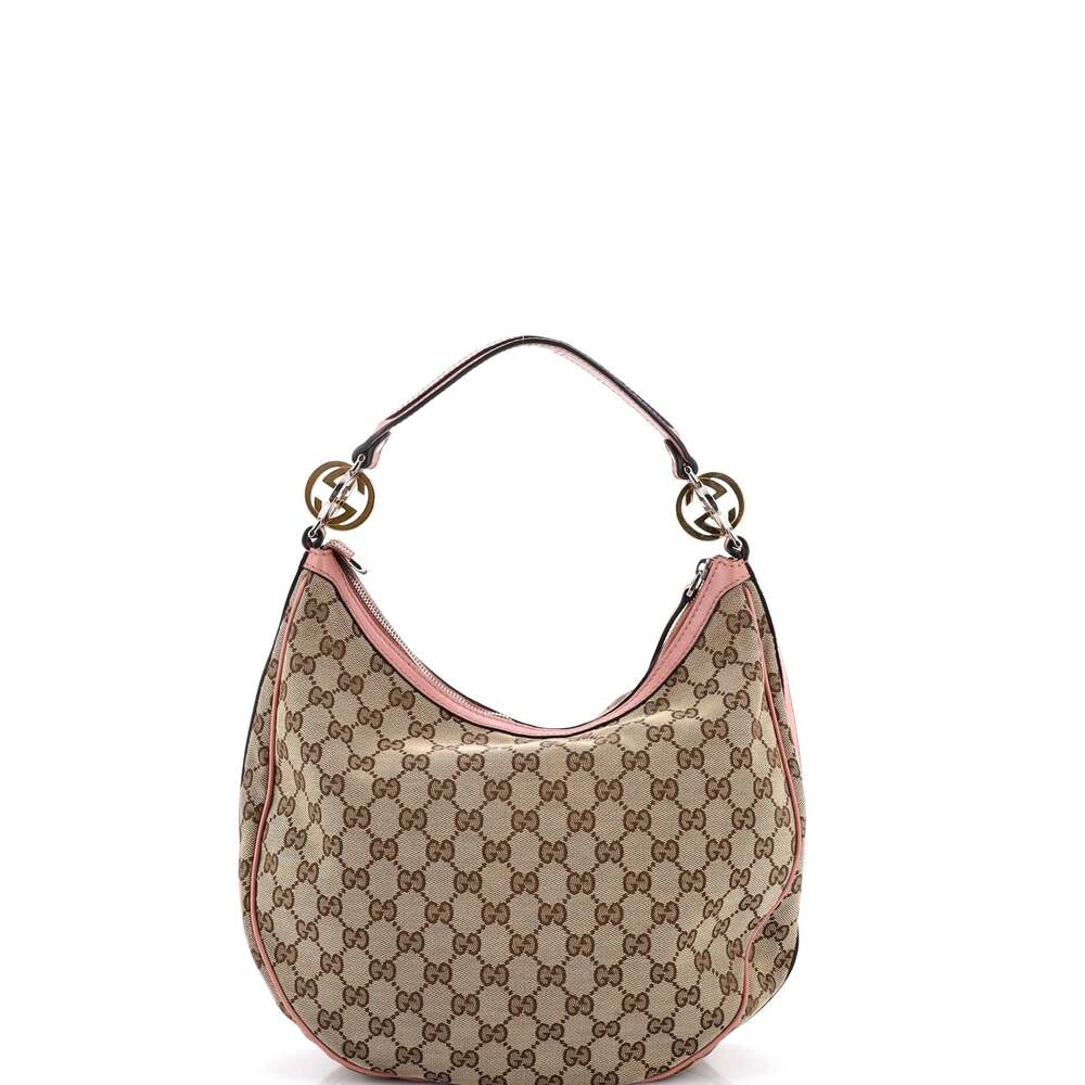 Gucci Twins Hobo Gg Canvas Medium #238848G10B - Picture 3 of 8